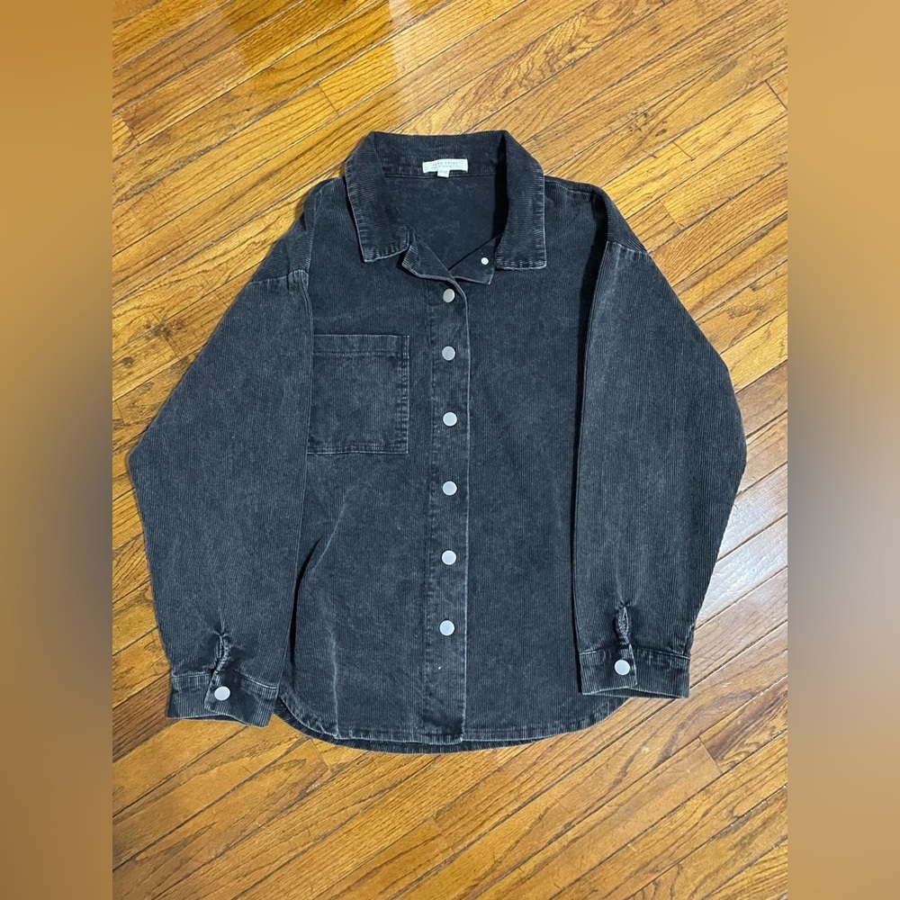 12th Tribe Corduroy Workwear Cabincore Shacket - one size